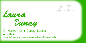 laura dunay business card